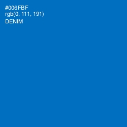 #006FBF - Denim Color Image