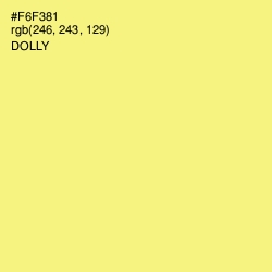 #F6F381 - Dolly Color Image