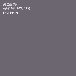 #6C6670 - Dolphin Color Image