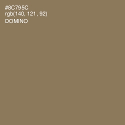 #8C795C - Domino Color Image
