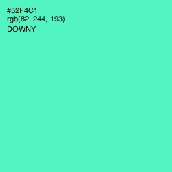 #52F4C1 - Downy Color Image