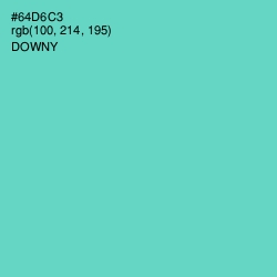 #64D6C3 - Downy Color Image