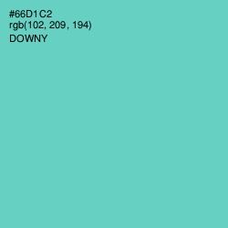 #66D1C2 - Downy Color Image