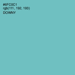 #6FC0C1 - Downy Color Image