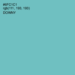 #6FC1C1 - Downy Color Image