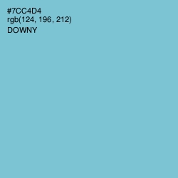 #7CC4D4 - Downy Color Image