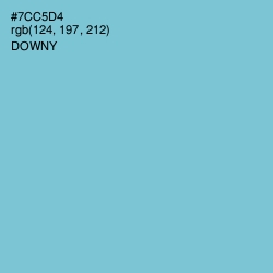 #7CC5D4 - Downy Color Image