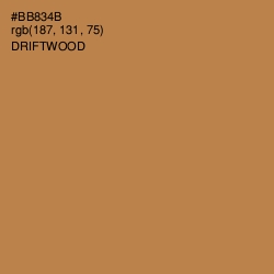 #BB834B - Driftwood Color Image