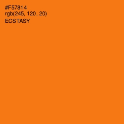 #F57814 - Ecstasy Color Image