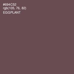 #694C52 - Eggplant Color Image