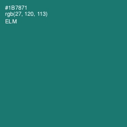 #1B7871 - Elm Color Image