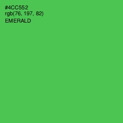 #4CC552 - Emerald Color Image
