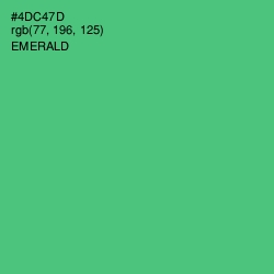 #4DC47D - Emerald Color Image