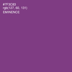 #7F3C83 - Eminence Color Image