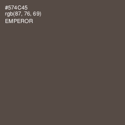 #574C45 - Emperor Color Image