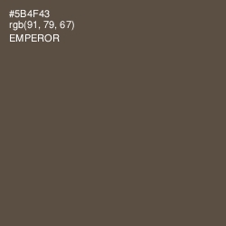 #5B4F43 - Emperor Color Image