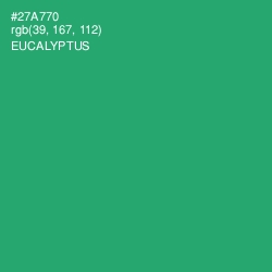 #27A770 - Eucalyptus Color Image