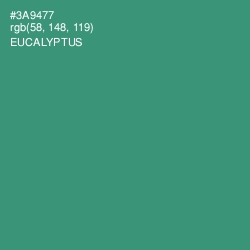#3A9477 - Eucalyptus Color Image