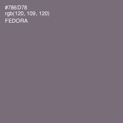 #786D78 - Fedora Color Image
