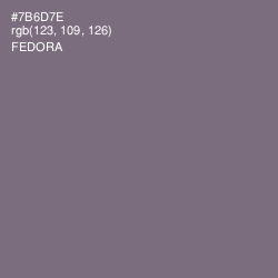 #7B6D7E - Fedora Color Image