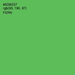 #5DBE57 - Fern Color Image