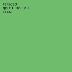 #6FBC6D - Fern Color Image