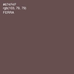 #674F4F - Ferra Color Image