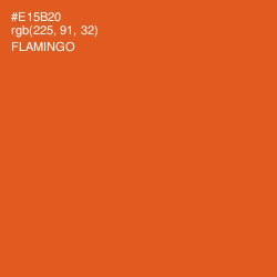 #E15B20 - Flamingo Color Image