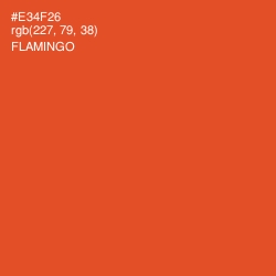 #E34F26 - Flamingo Color Image