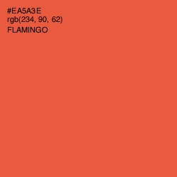 #EA5A3E - Flamingo Color Image