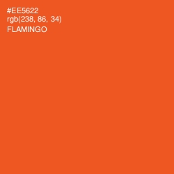 #EE5622 - Flamingo Color Image