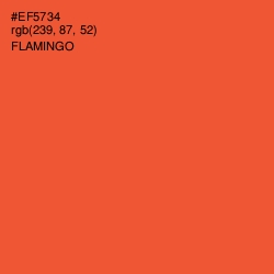#EF5734 - Flamingo Color Image