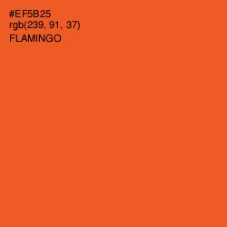 #EF5B25 - Flamingo Color Image