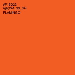 #F15D22 - Flamingo Color Image