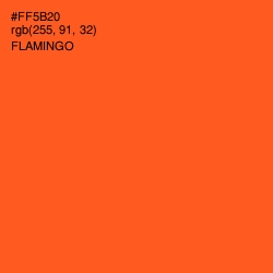 #FF5B20 - Flamingo Color Image