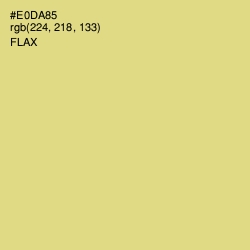 #E0DA85 - Flax Color Image