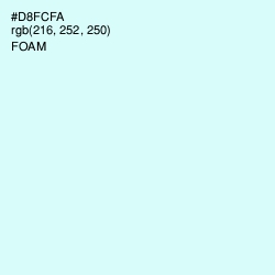 #D8FCFA - Foam Color Image