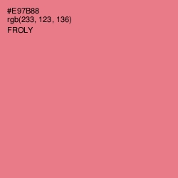#E97B88 - Froly Color Image