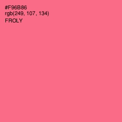 #F96B86 - Froly Color Image