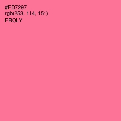 #FD7297 - Froly Color Image