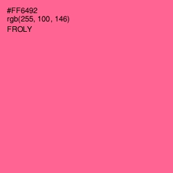 #FF6492 - Froly Color Image