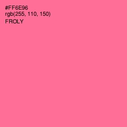 #FF6E96 - Froly Color Image