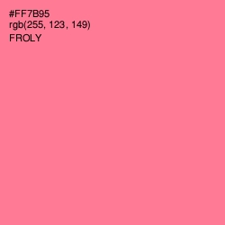 #FF7B95 - Froly Color Image