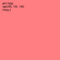 #FF7E82 - Froly Color Image