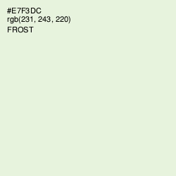 #E7F3DC - Frost Color Image