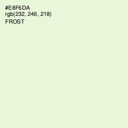 #E8F6DA - Frost Color Image