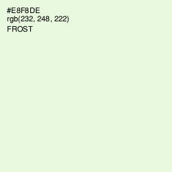 #E8F8DE - Frost Color Image