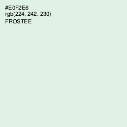 #E0F2E6 - Frostee Color Image