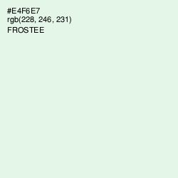 #E4F6E7 - Frostee Color Image