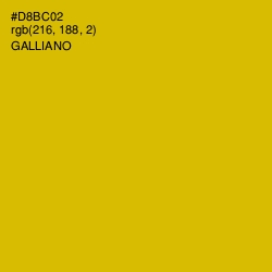 #D8BC02 - Galliano Color Image